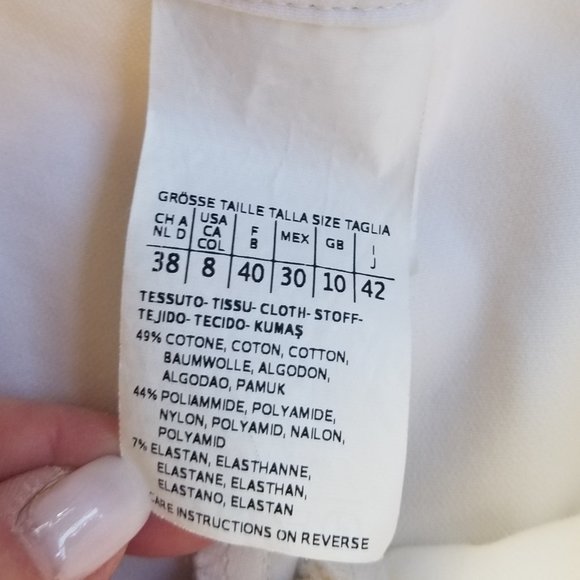 MAX MARA Perfect White Pants | SZ 8 - Picture 4 of 12